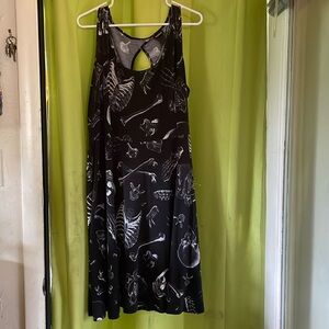 Torrid plus size skeleton dress